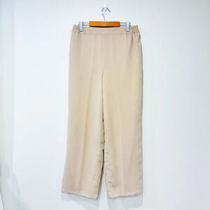 LE BOS Flowy beige pants with  elastic waistband